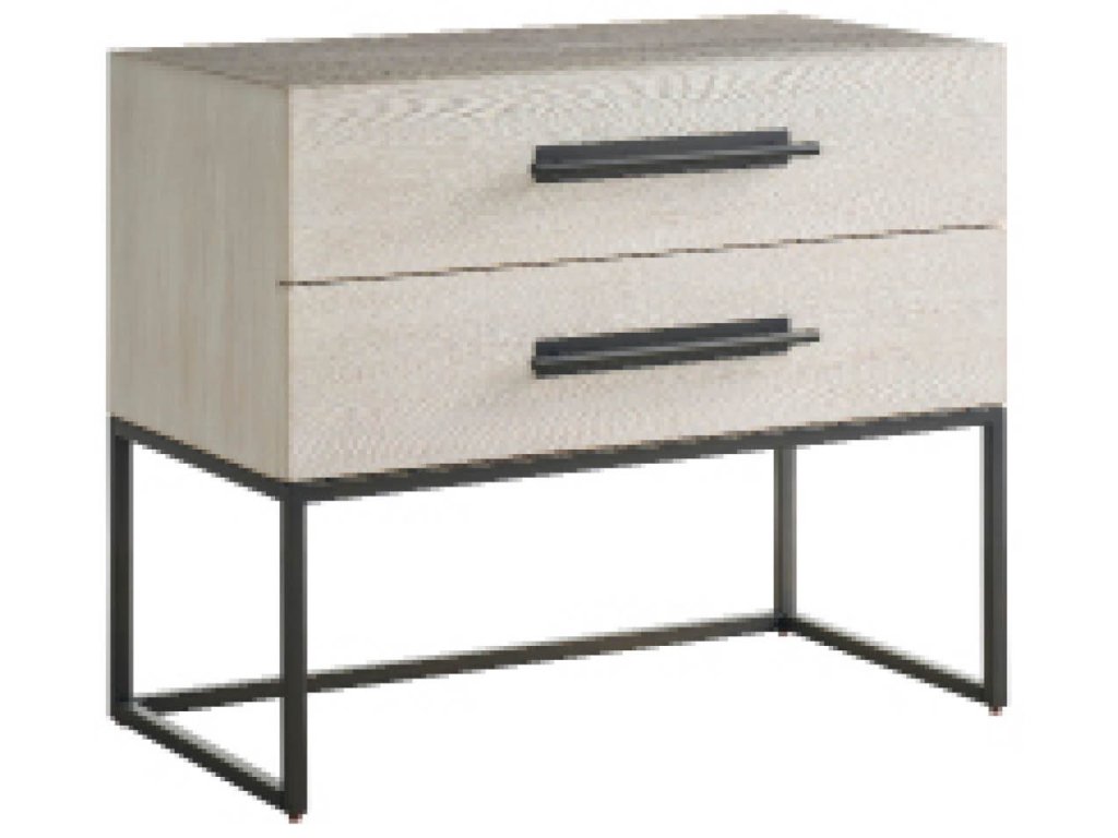 River Rock Metal Base Nightstand - image 1