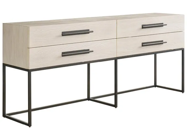 River Rock Metal Base Console - Alternative View