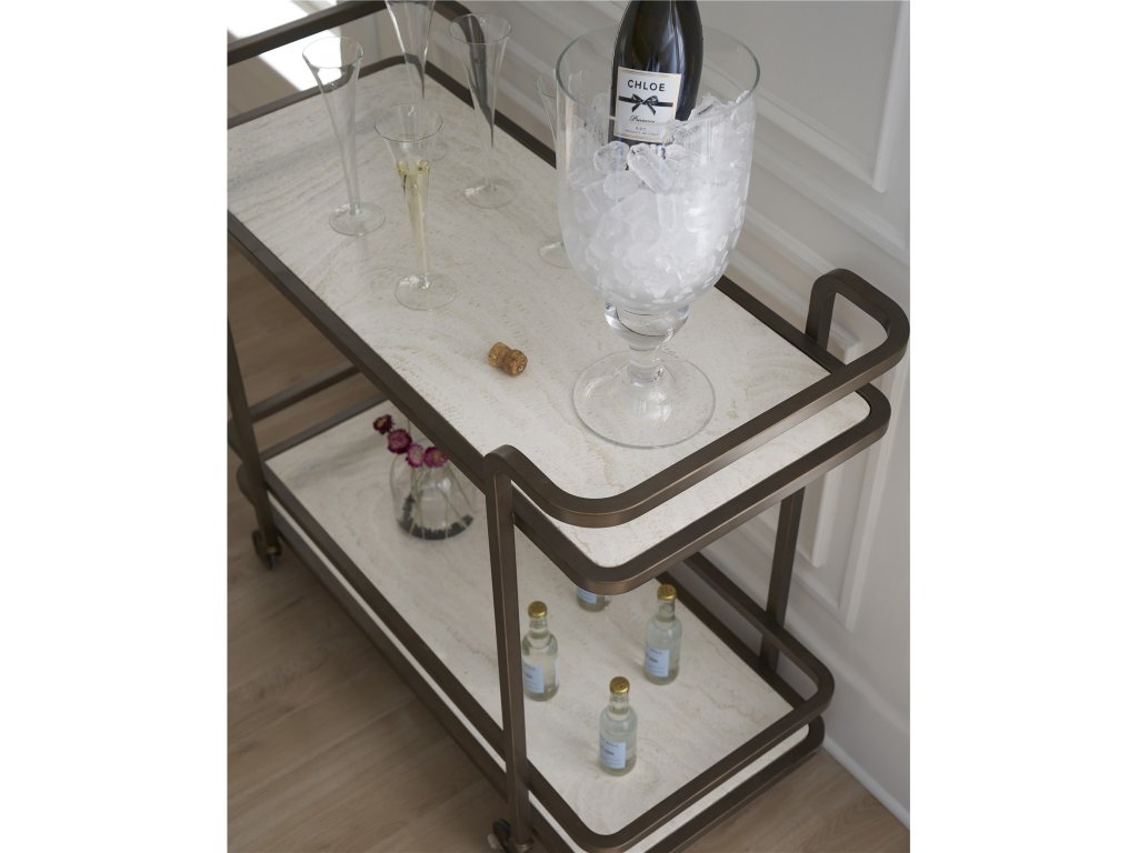 Aged Gold Bar Cart - image 1