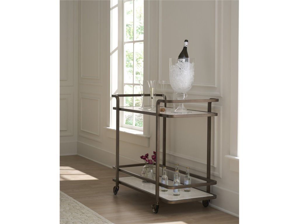 Aged Gold Bar Cart - main image