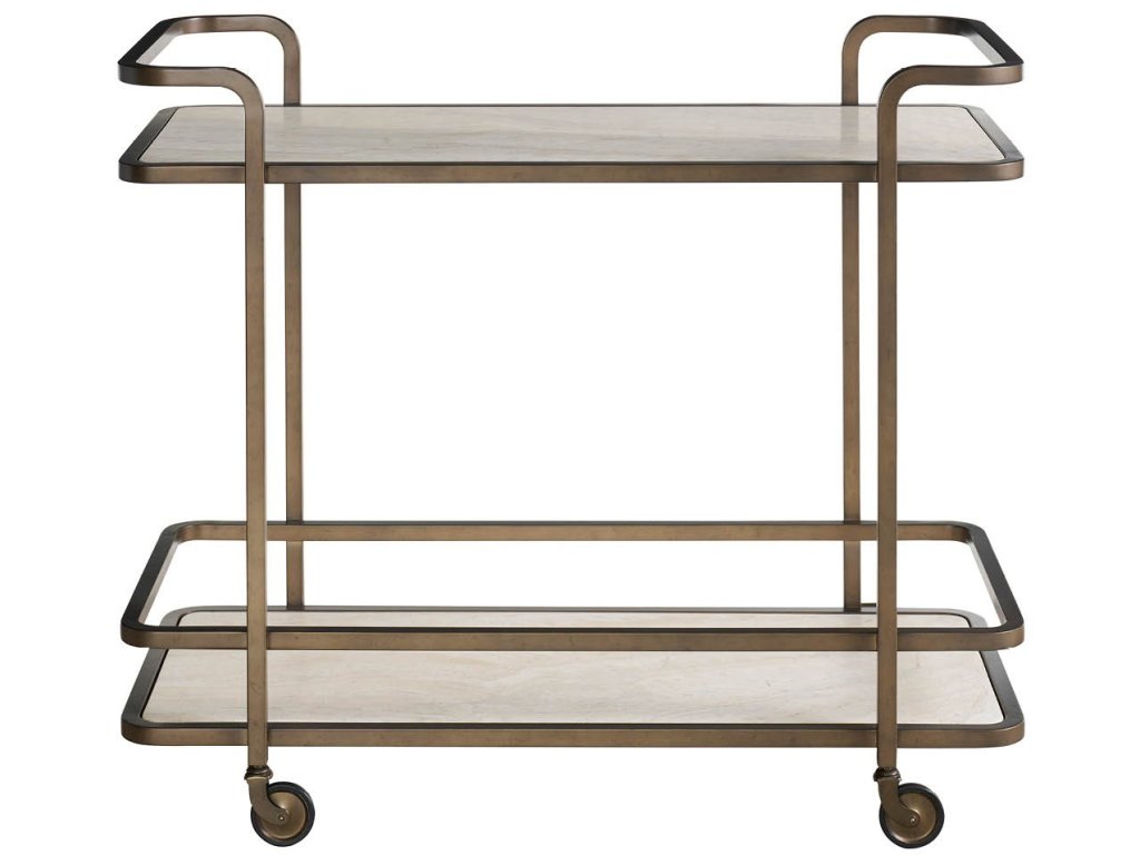 Aged Gold Bar Cart - image 2