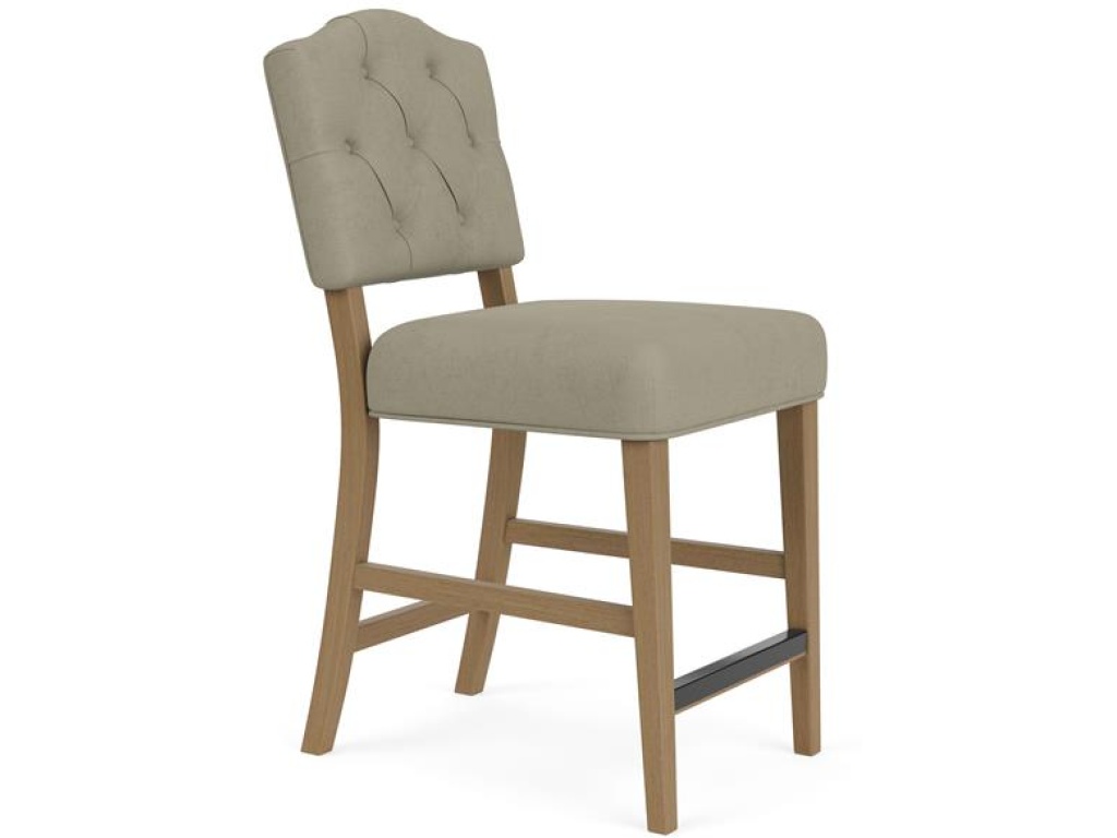 Button Tufted Upholstered Stool - image 5