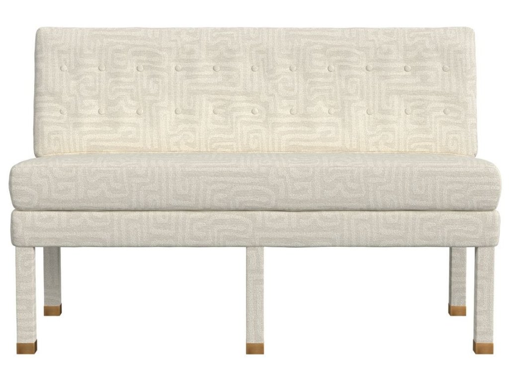 Approach The Bench Banquette, 52" - Maze Oyster - main image