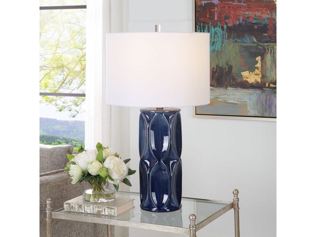 Sinclair Table Lamp, Blue - image 1