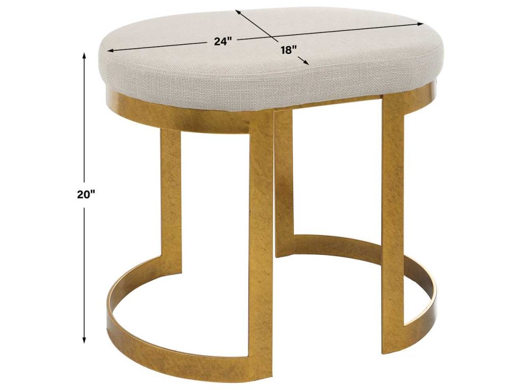 Infinity Small Bench, Gold - image 6