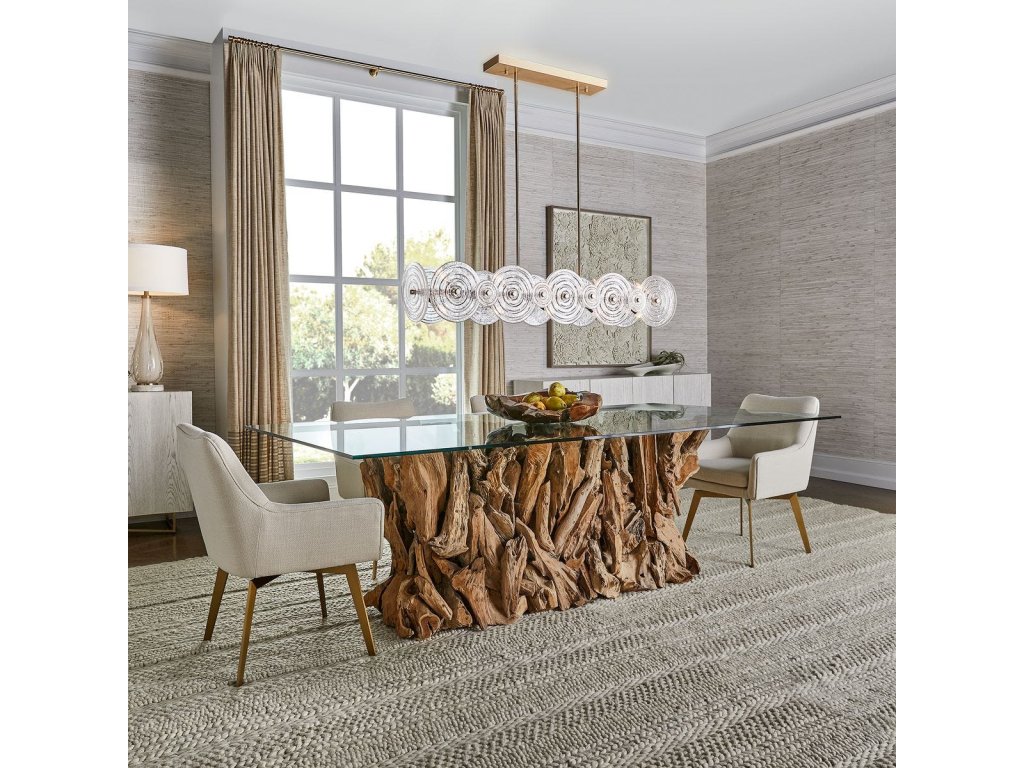 Teak Root Dining Table - Rectangle Natural, 2 Cartons - image 1