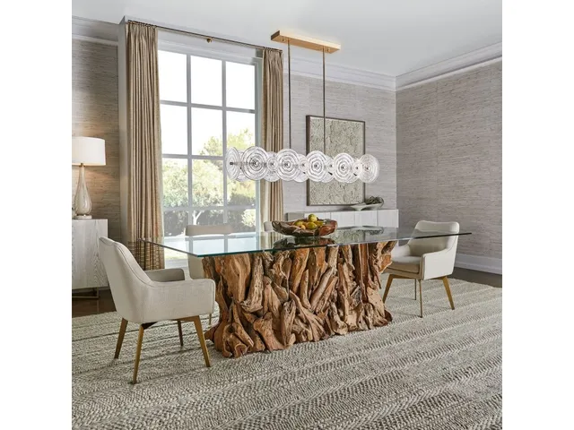 Teak Root Dining Table - Rectangle Natural, 2 Cartons - Alternative View