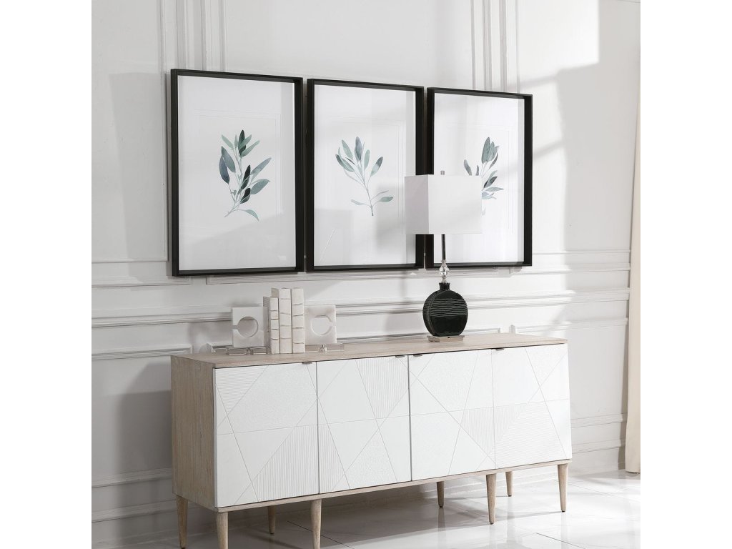 Simple Sage Framed Prints, S/3 - image 5