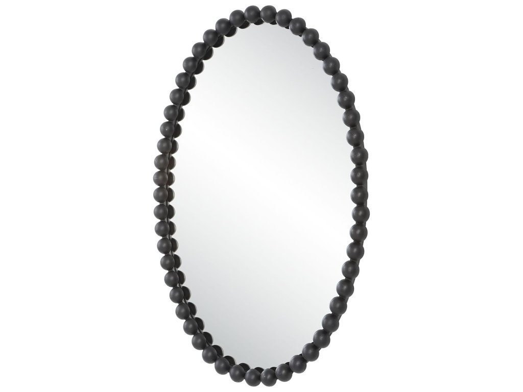 Serna Oval Mirror, Black - image 2
