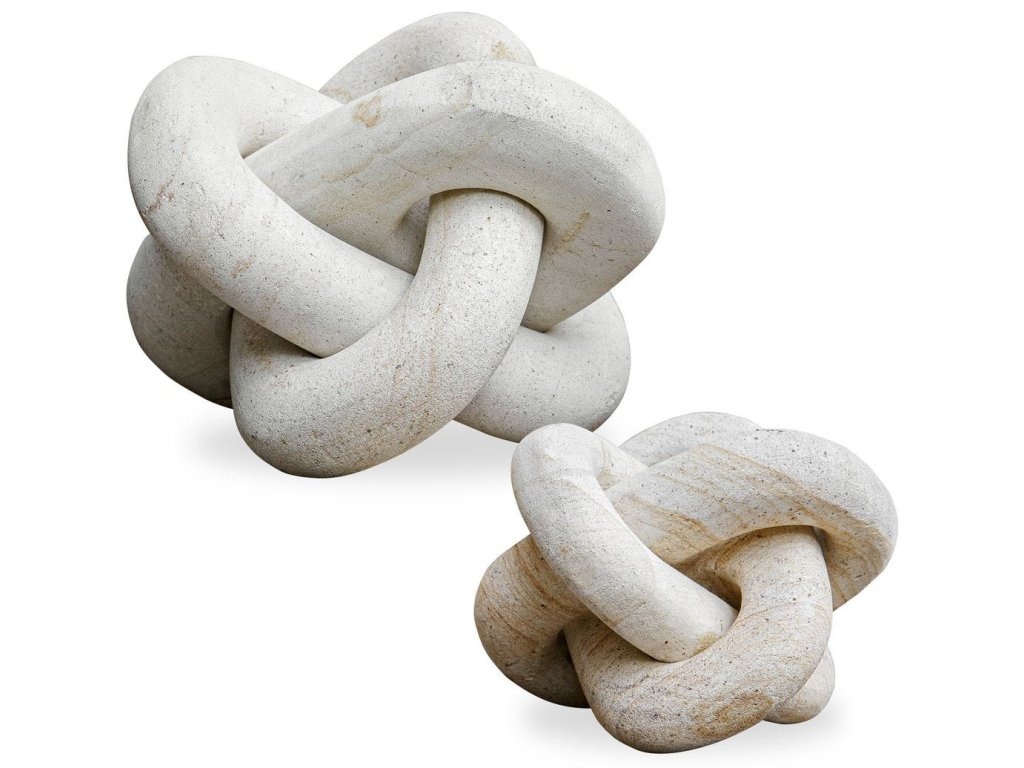 Limestone Link Outdoor Sculptures, S/2 - main image