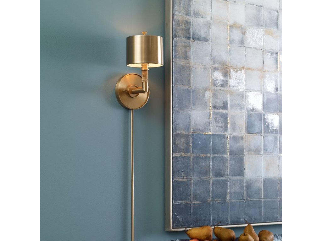 Knurl, 1 Lt Sconce - Brass - image 5