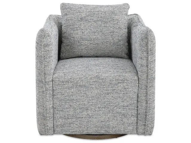Corben Swivel Chair, Blue