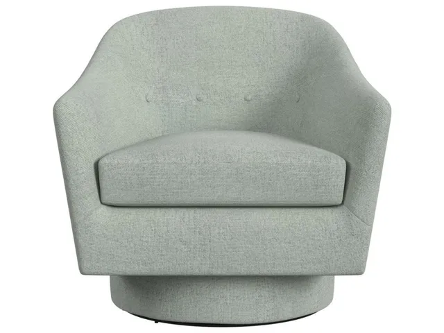 Coupe Swivel Chair - Criss Cross Sea Salt - Alternative View