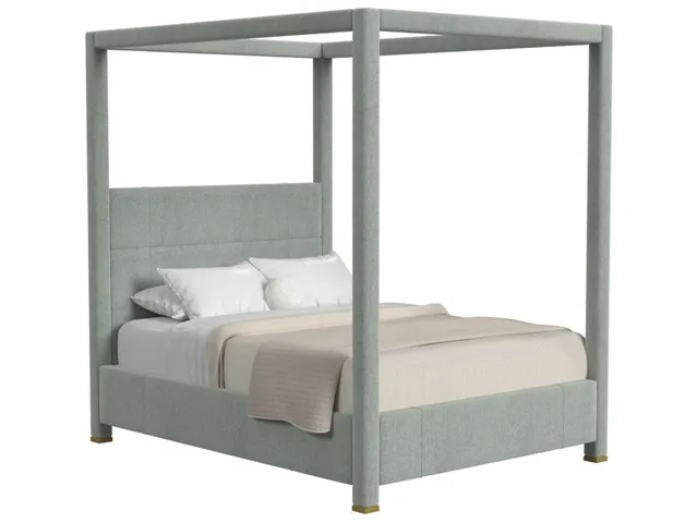 Hibernate Canopy Bed, Quee - Criss Cross Sea Salt, 2 Cartons