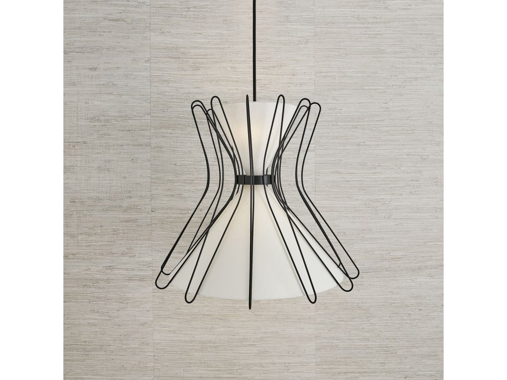 Boomerang, 4 Lt Pendant - Black Grande - image 1