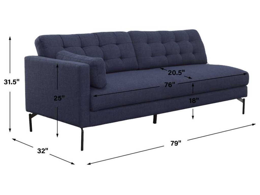 Ventura Sofa, Left Arm Facing - Blue - image 10