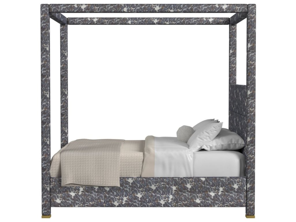 Hibernate Canopy Bed, Queen- Baltic Forest Blue, 2 Cartons - image 2