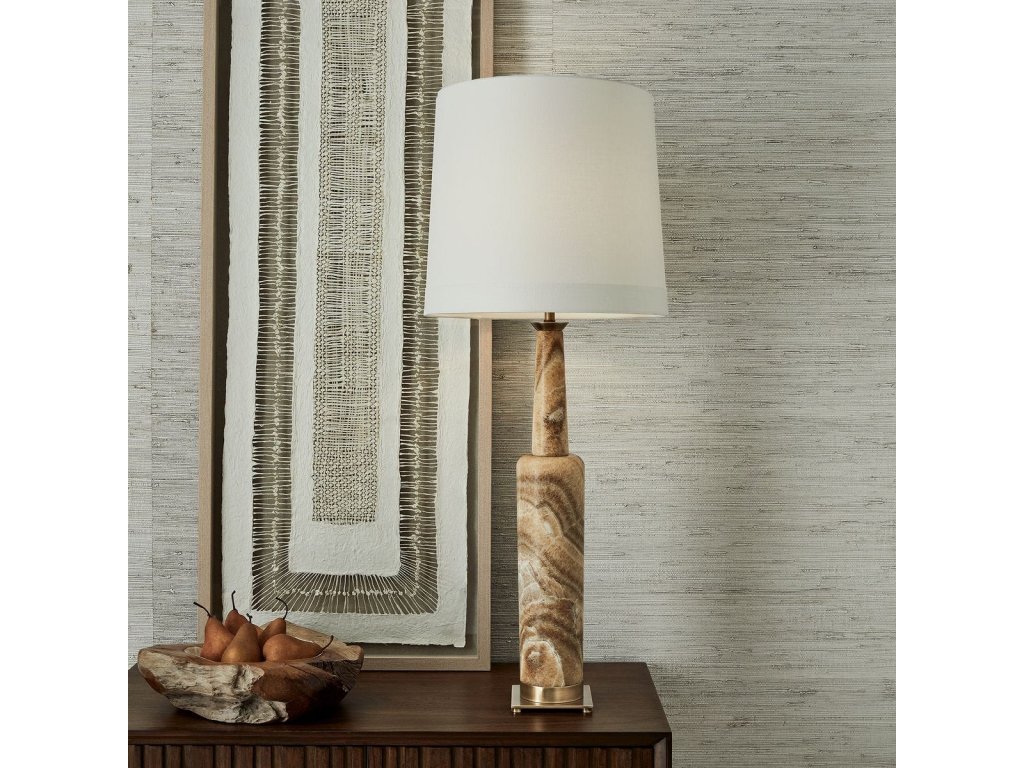 Statuesque Table Lamp - Latte Onyx - image 2