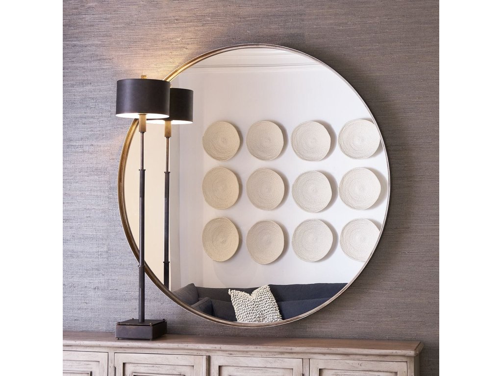 Agoura Round Mirror - 48 Silver - image 1