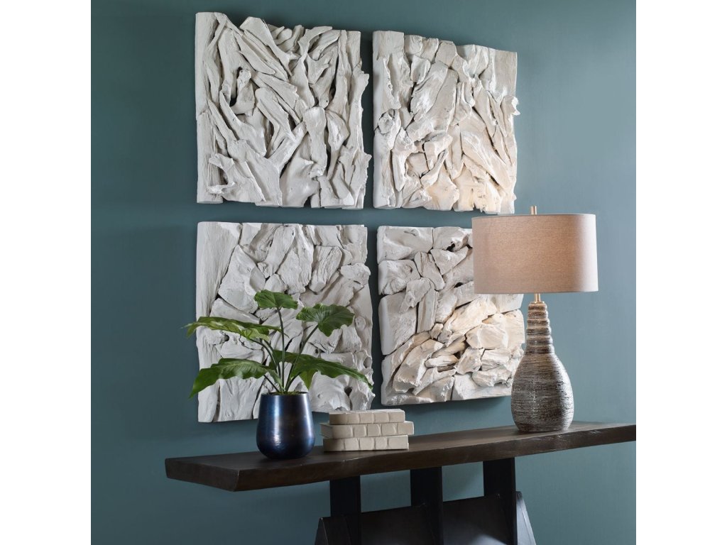 Rio Wood Wall Decor, Whitewashed - image 1