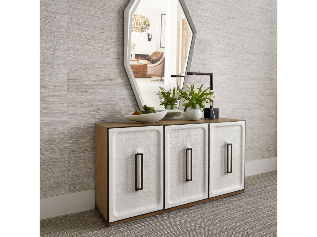 White Linen 3 Door Cabinet - image 1