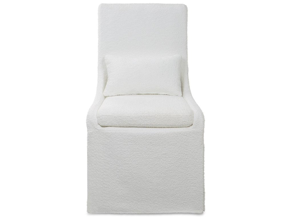 Coley Armless Chair, White - main image