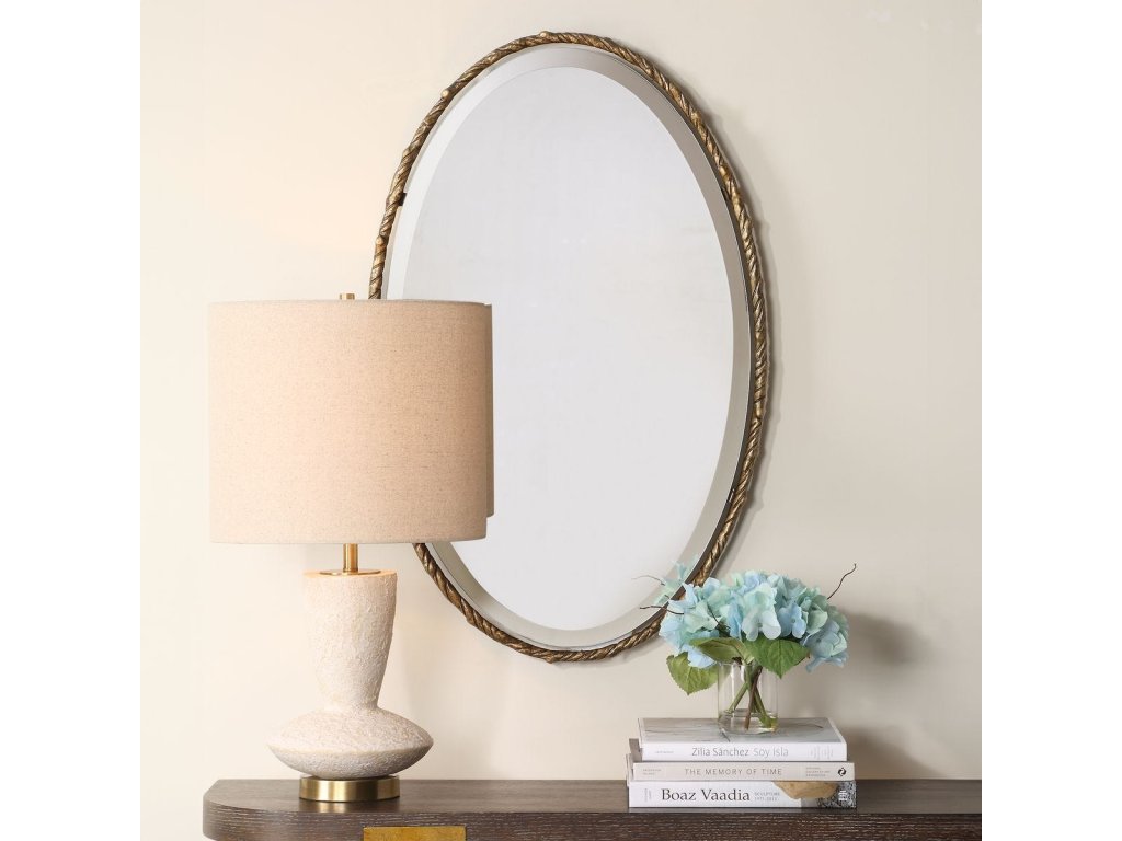 Twisted Branch Oval Mirror - image 1