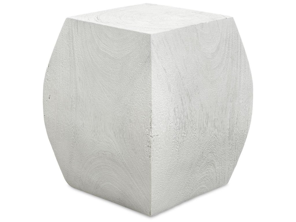 Grove Accent Stool, Ivory - main image
