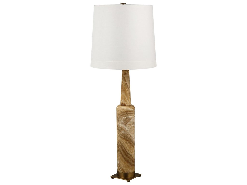 Statuesque Table Lamp - Latte Onyx - image 5