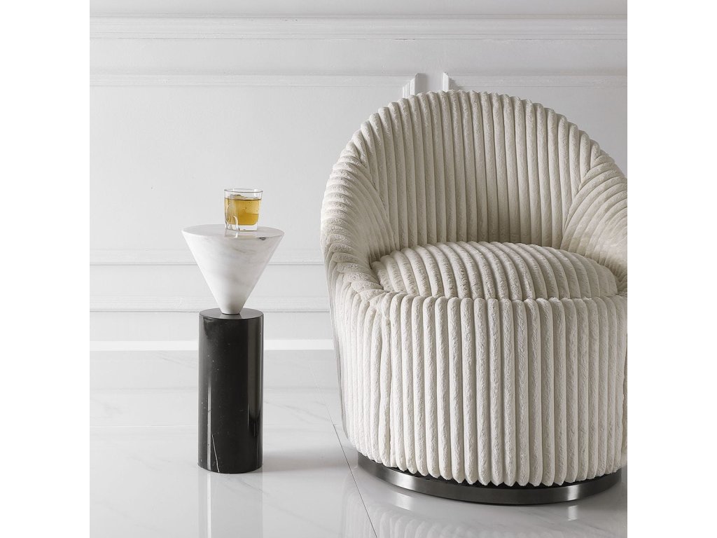 Top Hat Drink Table, White - image 1