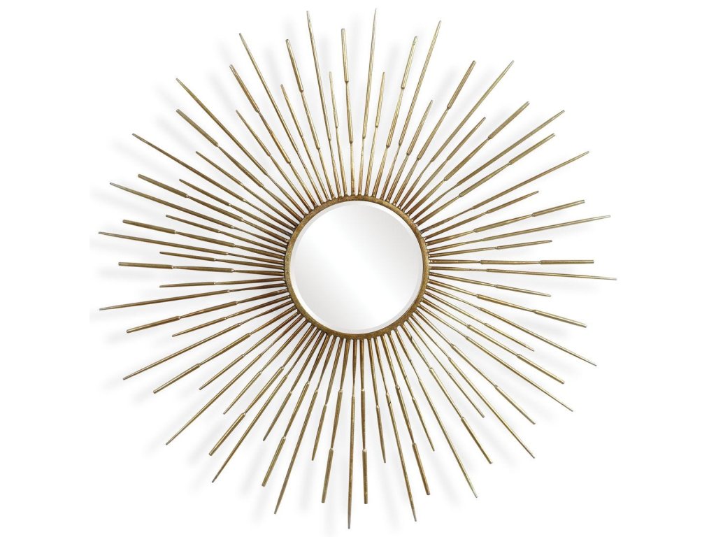 Golden Rays Round Mirror - main image