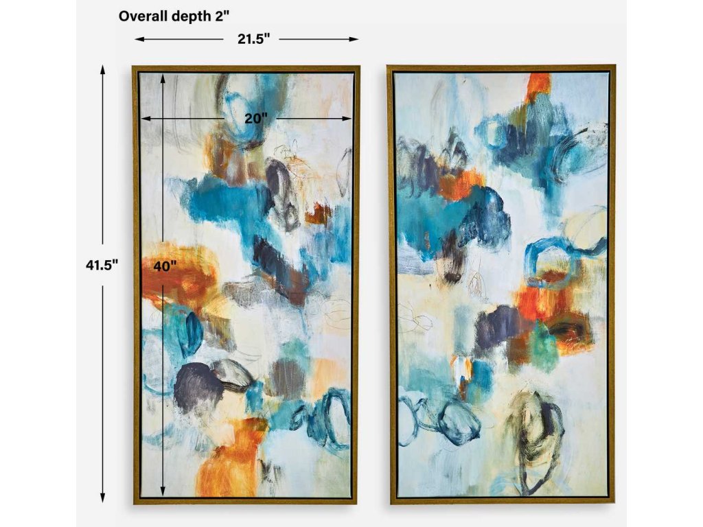 Casual Moments Framed Canvases, S/2 - image 5
