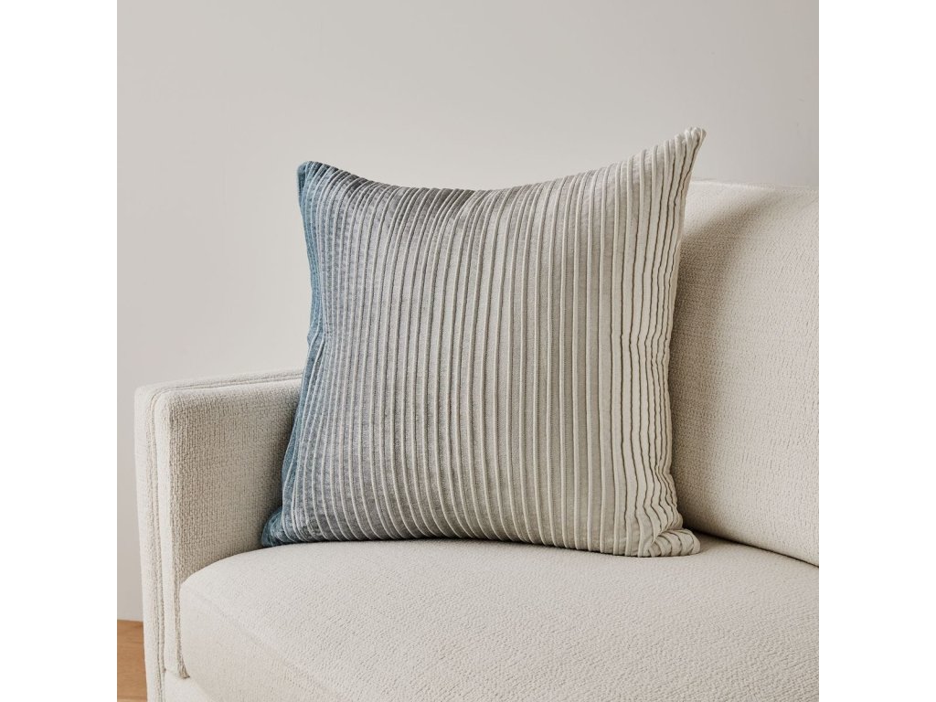 Fade Out Velvet Pillow - Blue - image 3