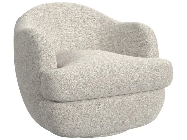 Scoop Swivel Chair - Snuggle Vanilla