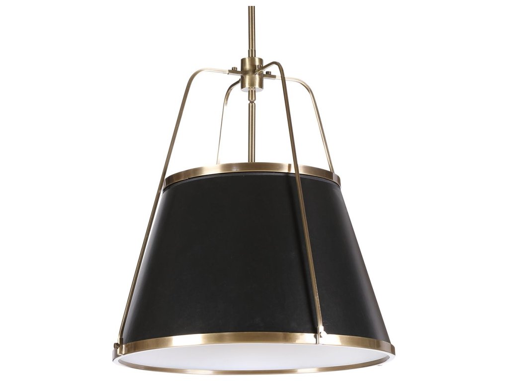 Leather Classic, 4 Lt Pendant - Black - image 2
