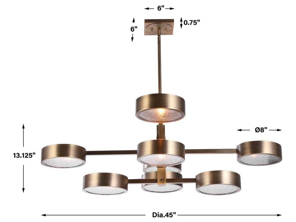 Monocle, 8 Lt Chandelier - image 6