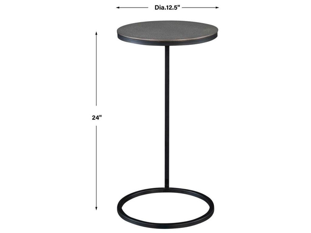 Brunei Accent Table, Nickel - image 5