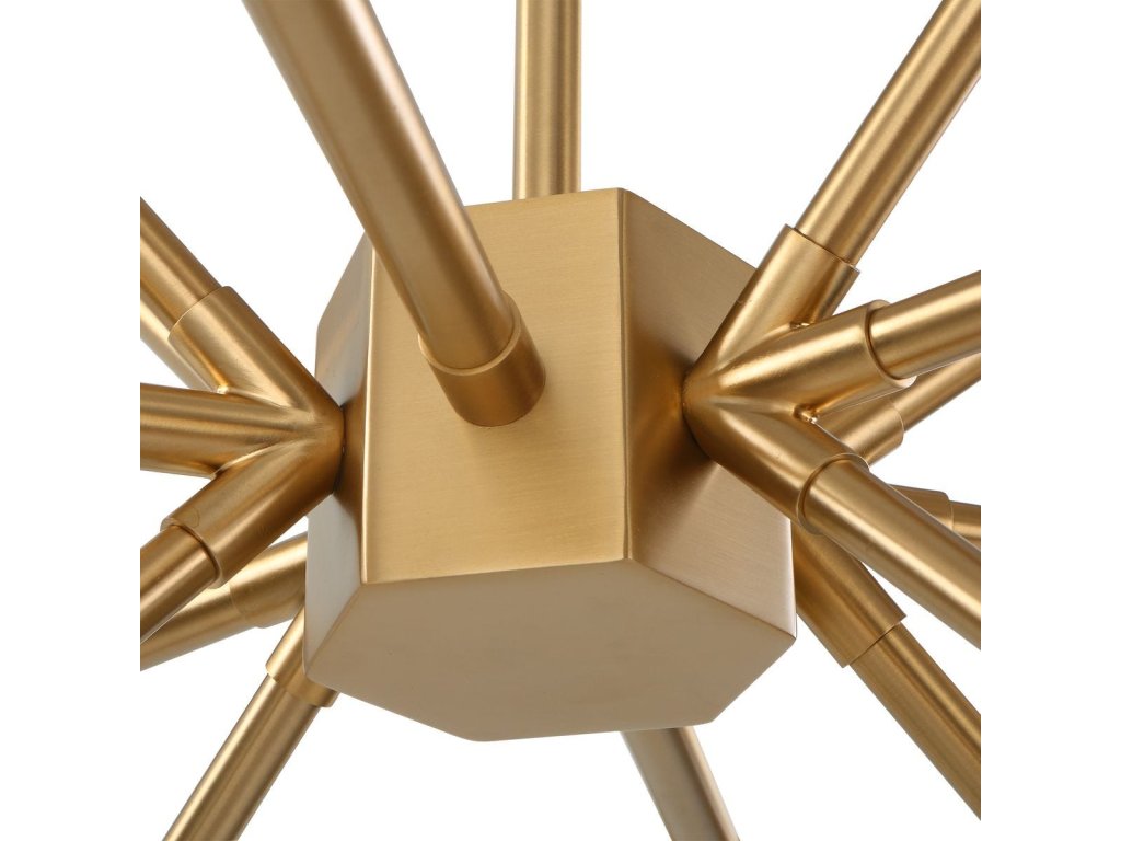 Agapanthus, 18 Lt Pendant - Brass - image 5