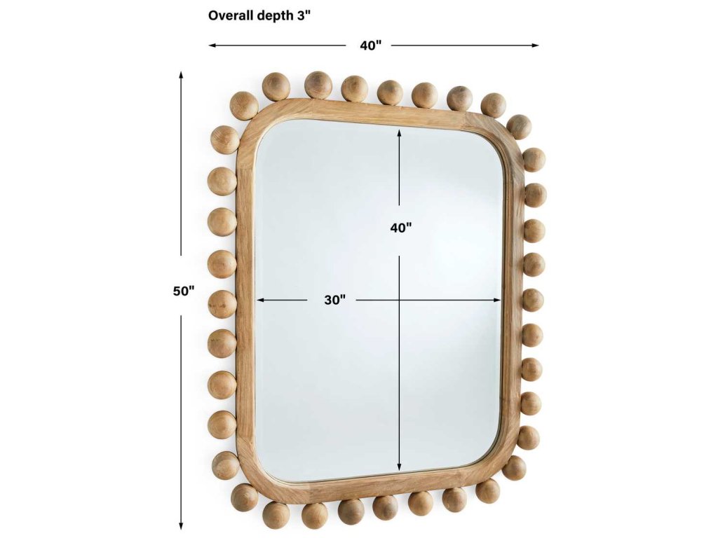 Brianza Mirror - 40X50 Natural - image 3