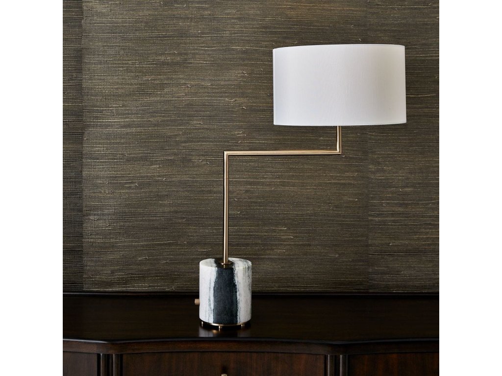 Pivot Table Lamp - Panda Marble/Brass - image 3