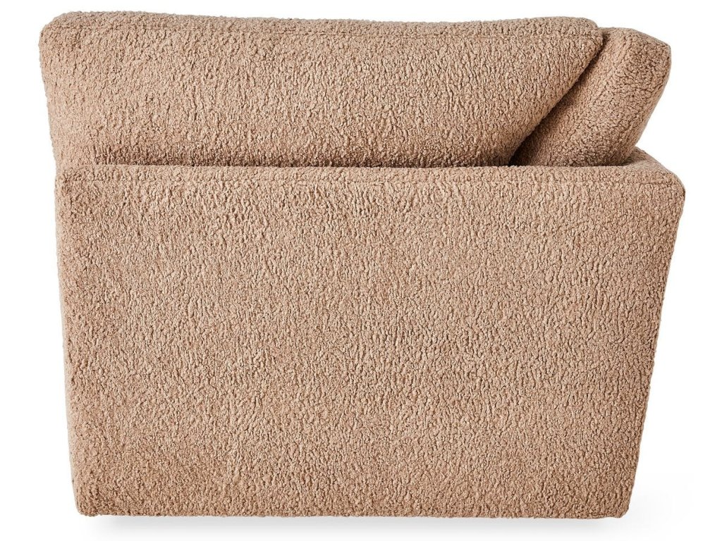 Slope Sofa, Corner - Toast Faux Sheepskin - image 3