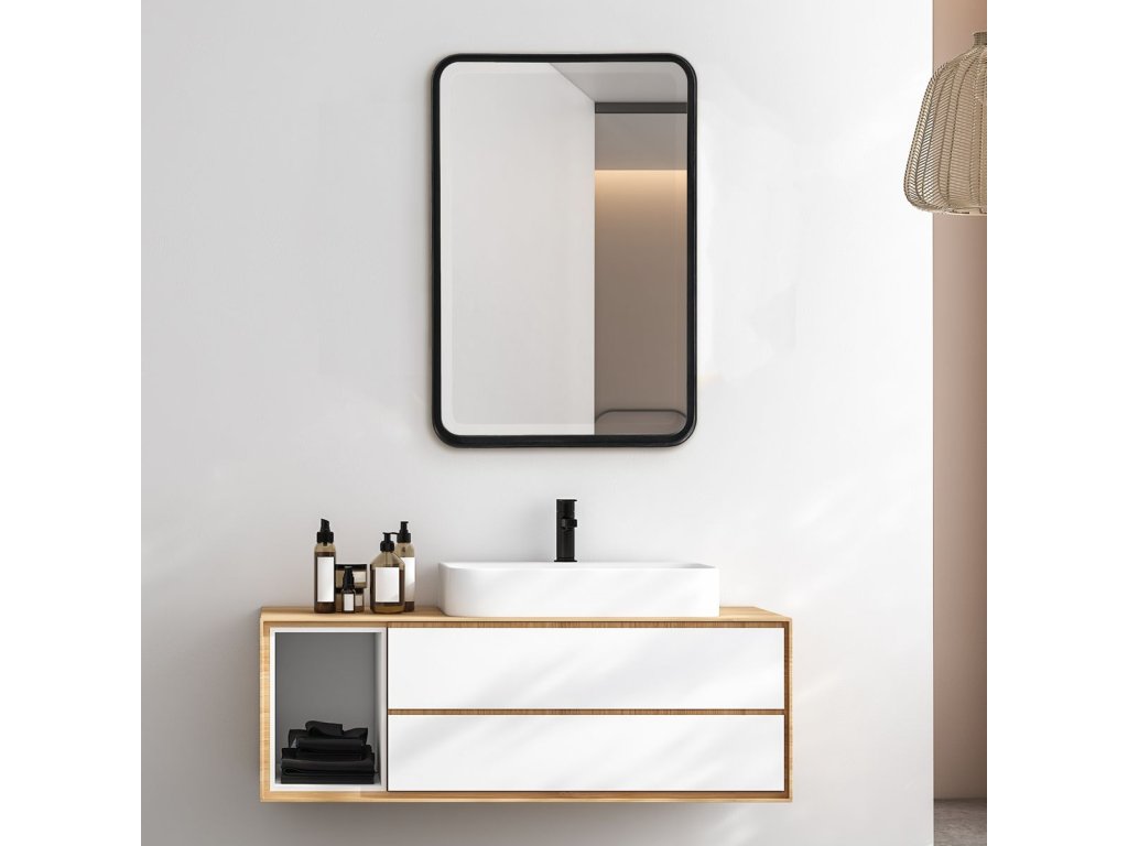 Crofton Vanity Mirror, Black - image 1
