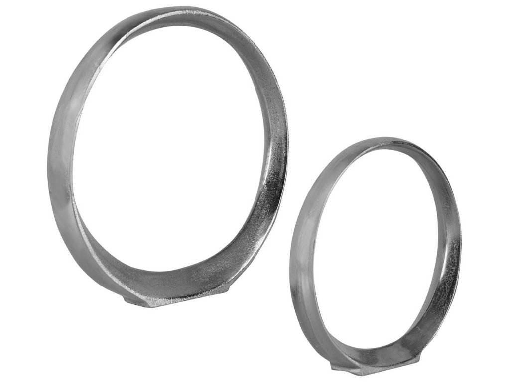 Orbits Ring Sculptures, Nickel, S/2 - image 2