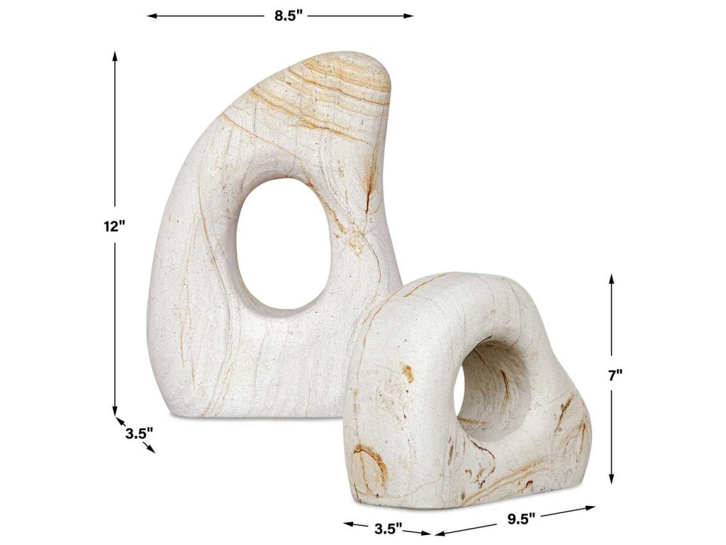 Stone Flow Outdoor Sculptures, S/2 - image 10