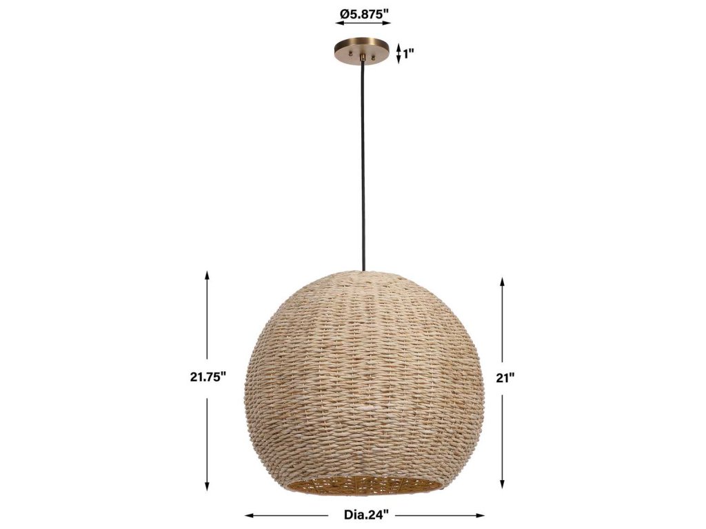 Seagrass Dome, 1 Lt Pendant - image 9