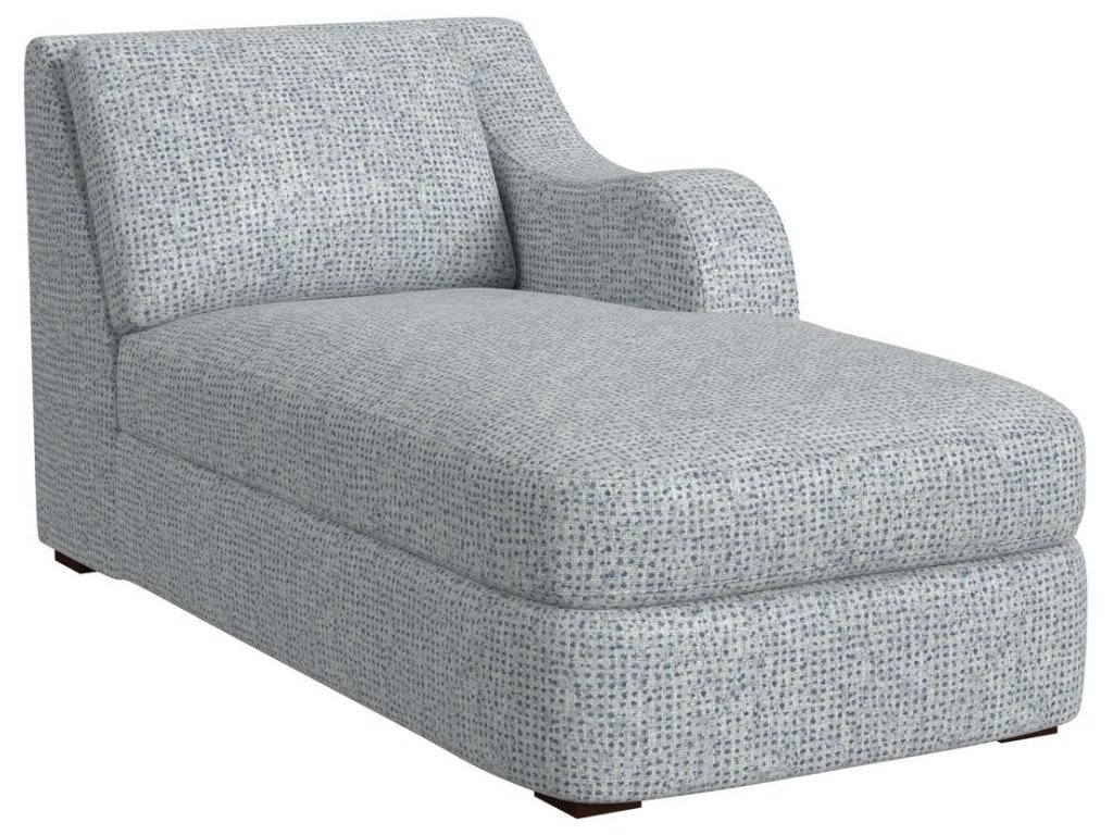 Big Wave Chaise, Right Arm Facing - Dashing Blue - main image