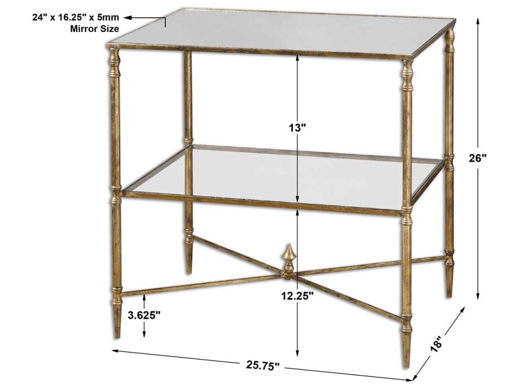 Henzler Lamp Table, Gold - image 5