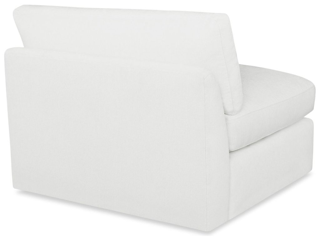 Slope Sofa, Armless - Alabaster Chenille - image 5
