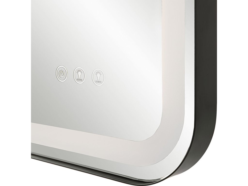 Crofton Lighted Large Mirror, Black - image 6