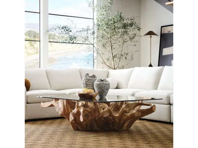 Center Root Coffee Table - Rectangle, 2 Cartons